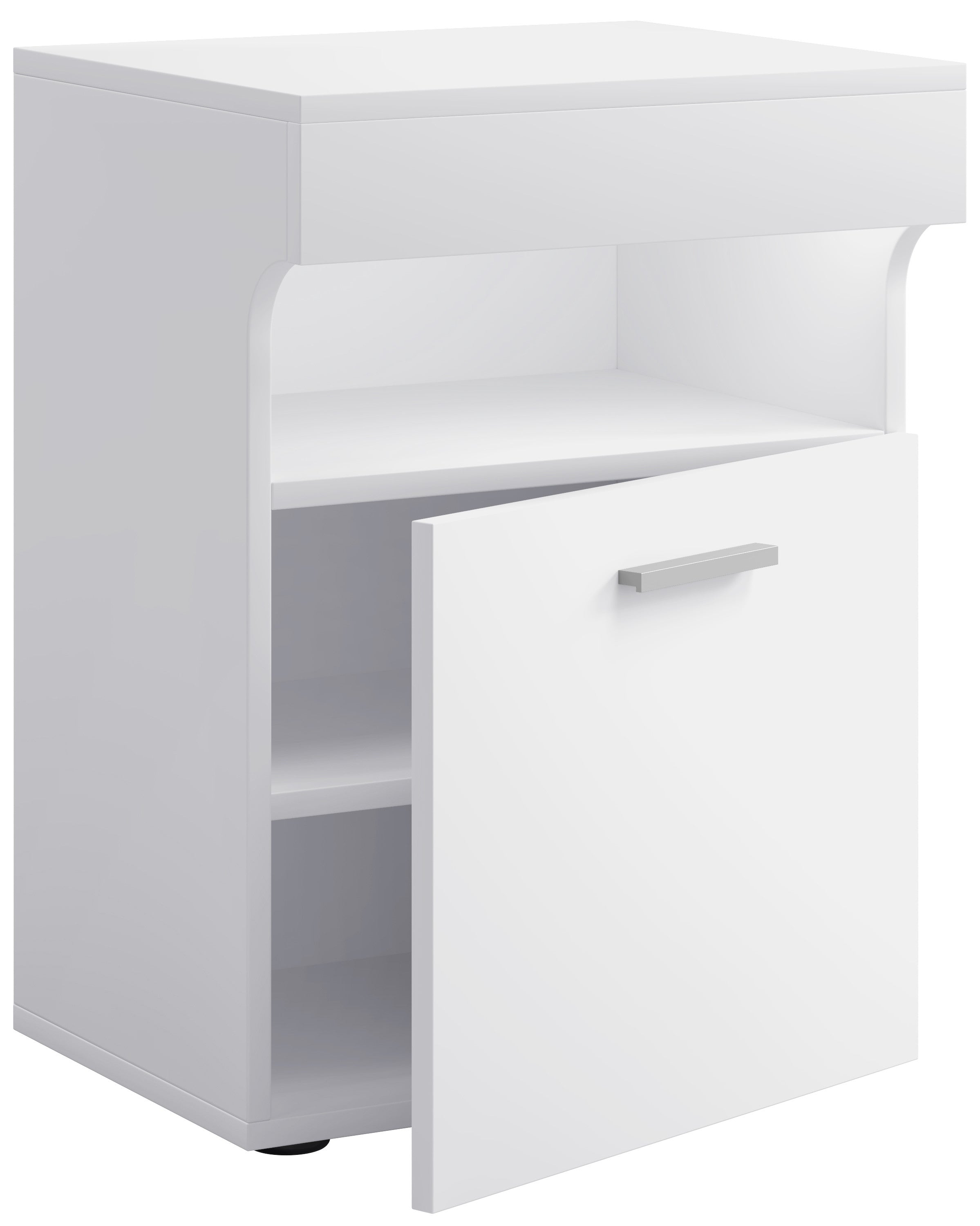 Yöpöytä "Slepal M", 61 x 45 x 39 cm, valkoinen