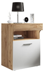 Yöpöytä "Slepal M", 61 x 45 x 39 cm, puu / valkoinen