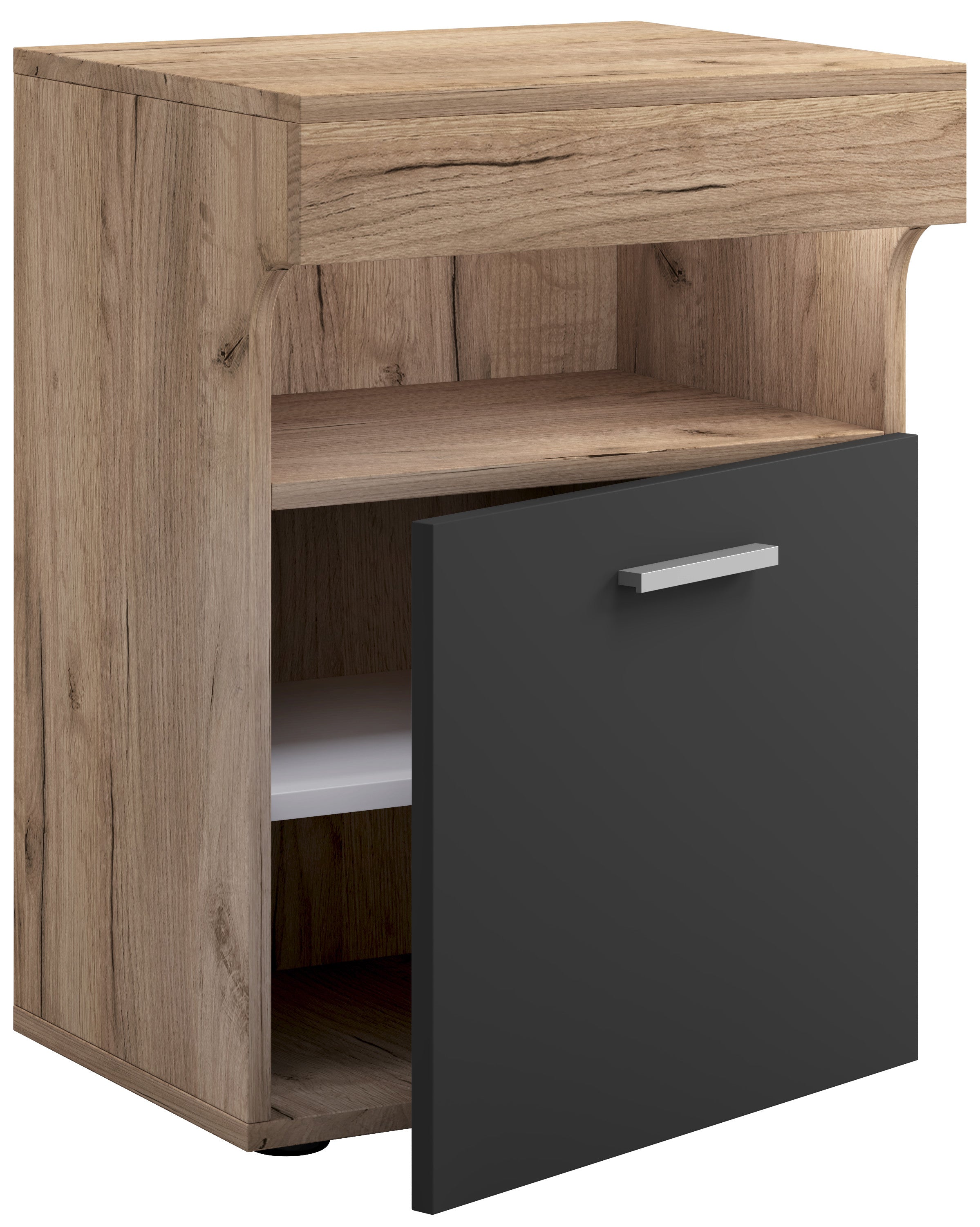 Yöpöytä "Slepal M", 61 x 45 x 39 cm, puu / antrasiitti