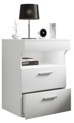 Yöpöytä "Slepal L", 61 x 45 x 39 cm, valkoinen