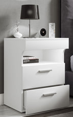 Yöpöytä "Slepal L", 61 x 45 x 39 cm, valkoinen