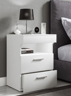 Yöpöytä "Slepal L", 61 x 45 x 39 cm, valkoinen