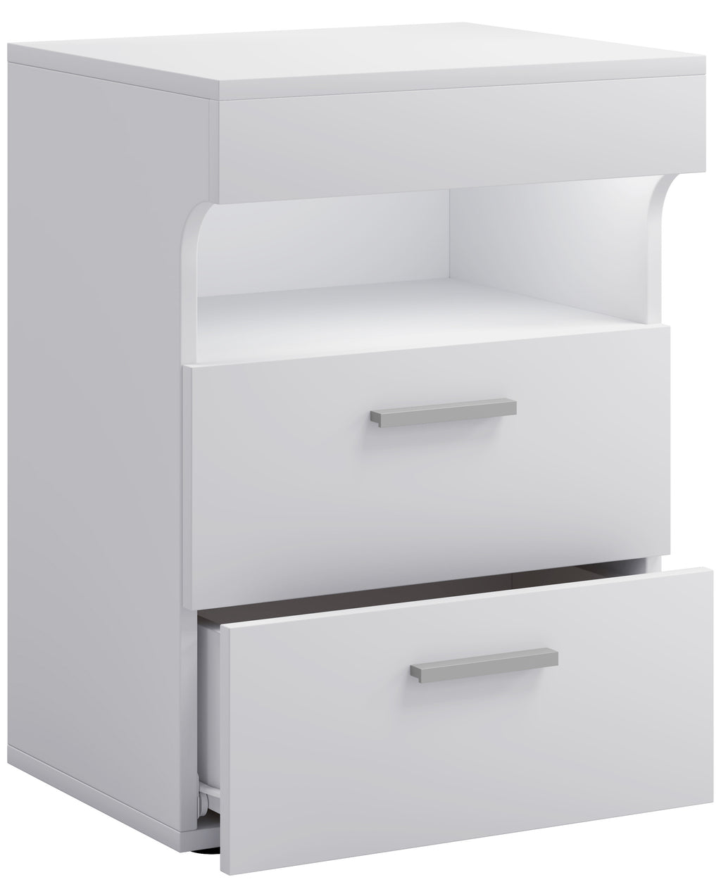 Yöpöytä "Slepal L", 61 x 45 x 39 cm, valkoinen