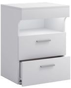 Yöpöytä "Slepal L", 61 x 45 x 39 cm, valkoinen