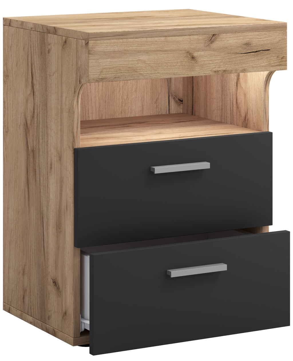 Yöpöytä "Slepal L", 61 x 45 x 39 cm, puu / antrasiitti