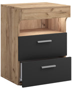 Yöpöytä "Slepal L", 61 x 45 x 39 cm, puu / antrasiitti