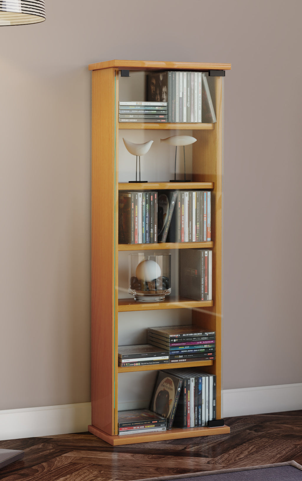 CD/DVD-teline "Vetro" 150 CD-levylle