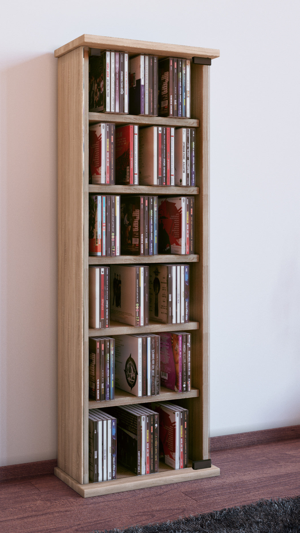 CD/DVD-teline "Vetro" 150 CD-levylle