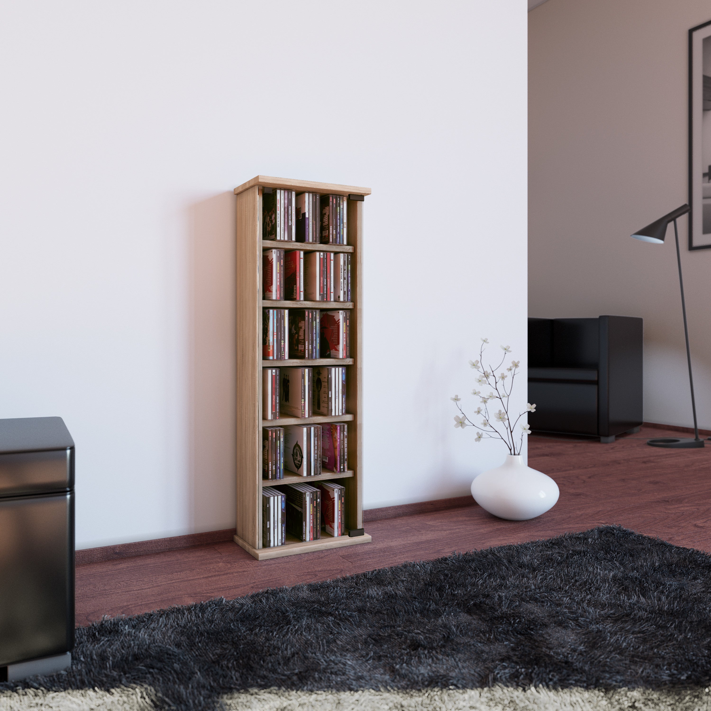 CD/DVD-teline "Vetro" 150 CD-levylle