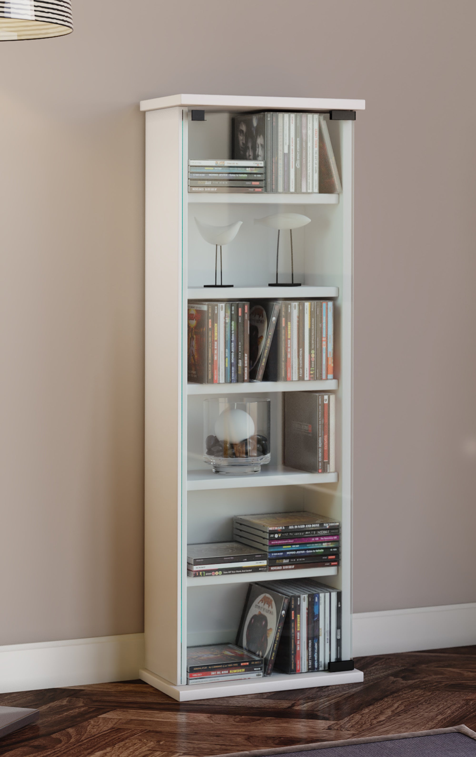 CD/DVD-teline "Vetro" 150 CD-levylle