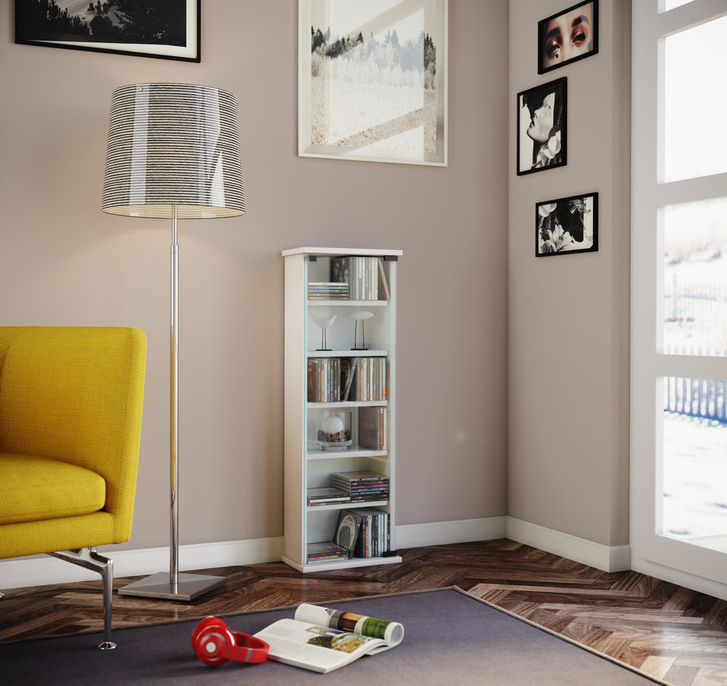 CD/DVD-hylla "Vetro" för 150 CD-skivor