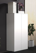 Säilytyskaappi Dalosa 3-säilytystilaa, valkoinen, 108 x 60 x 32 cm