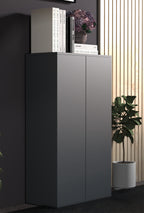 Säilytyskaappi Dalosa 3-säilytystilaa, musta, 108 x 60 x 32 cm