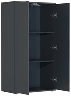 Säilytyskaappi Dalosa 3-säilytystilaa, musta, 108 x 60 x 32 cm