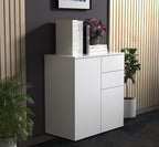 Lipasto Dalosa 4-säilytystilaa, valkoinen, 77 x 70 x 39cm