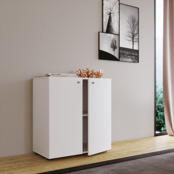 Kaappi Vandol V1, valkoinen, 74 x 70 x 39 cm