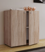 Kaappi Vandol V1, harmaa puu, 74 x 70 x 39 cm