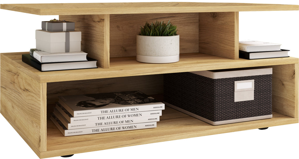 Sohvapöytä Esila, Paljon säilytystilaa, Puu