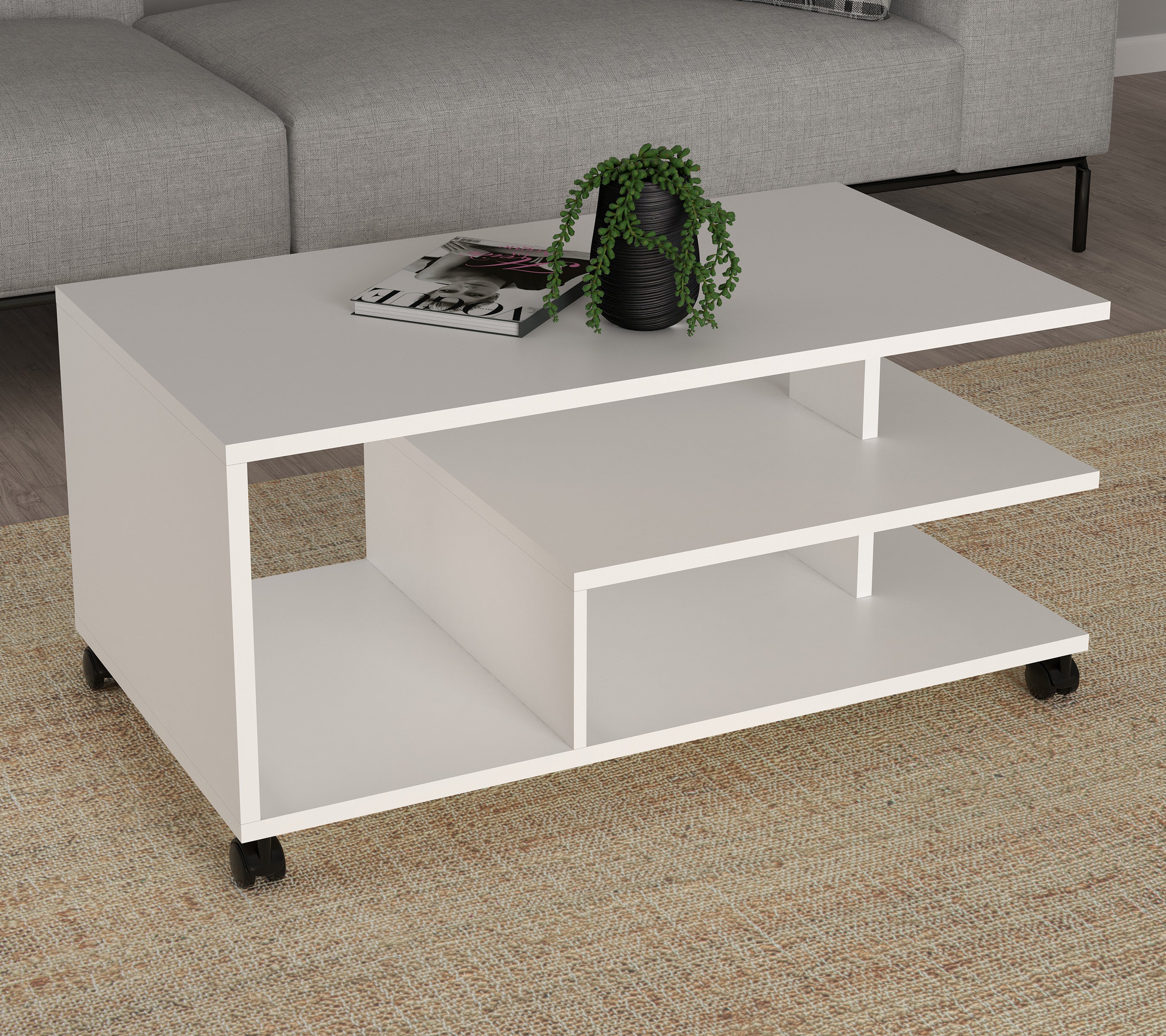 Sohvapöytä Ralus, valkoinen