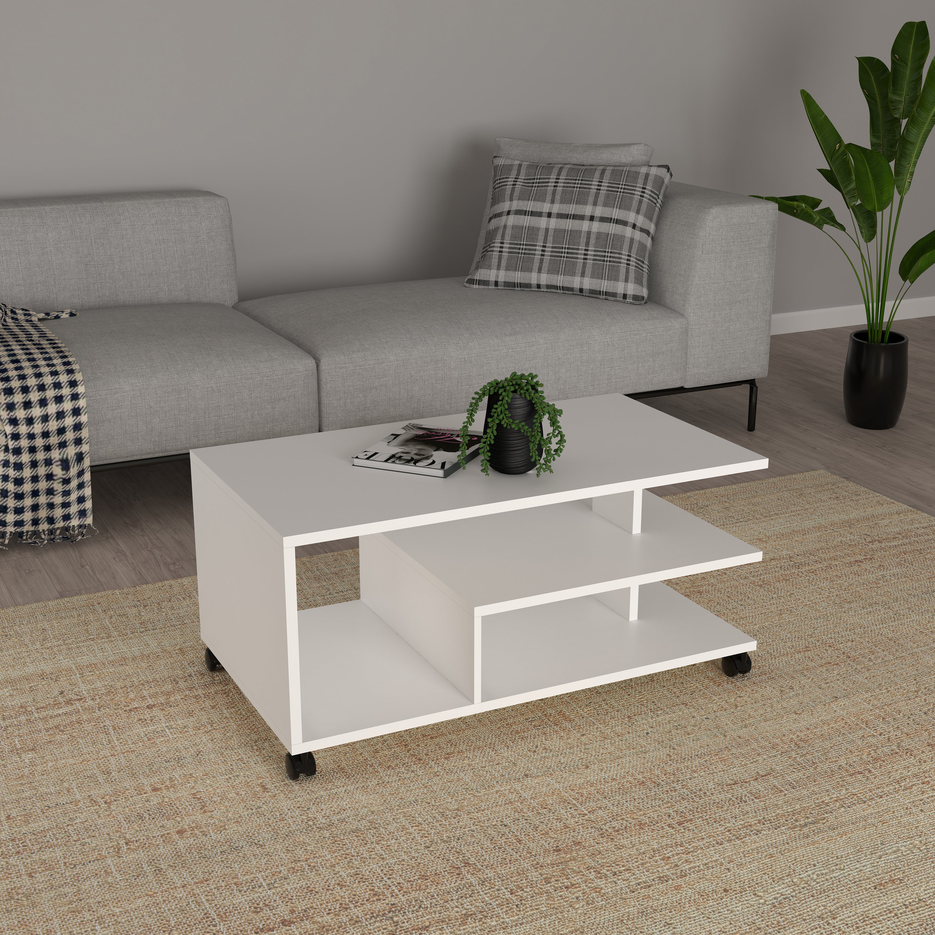 Sohvapöytä Ralus, valkoinen