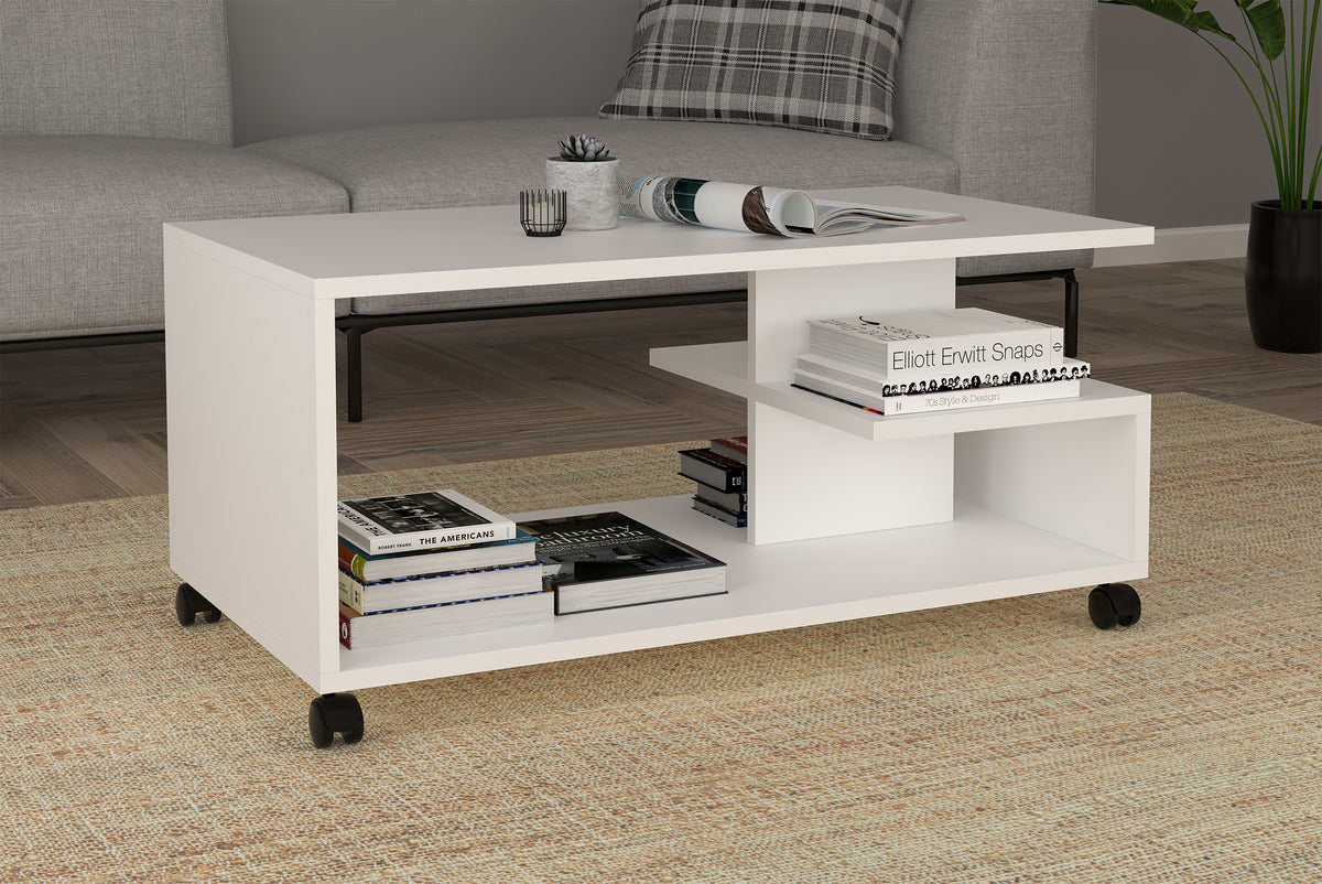 Modernt soffbord Olus, vitt