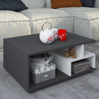 Sohvapöytä Sulas, musta / valkoinen