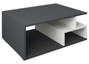 Soffbord Sulas, svart/vit