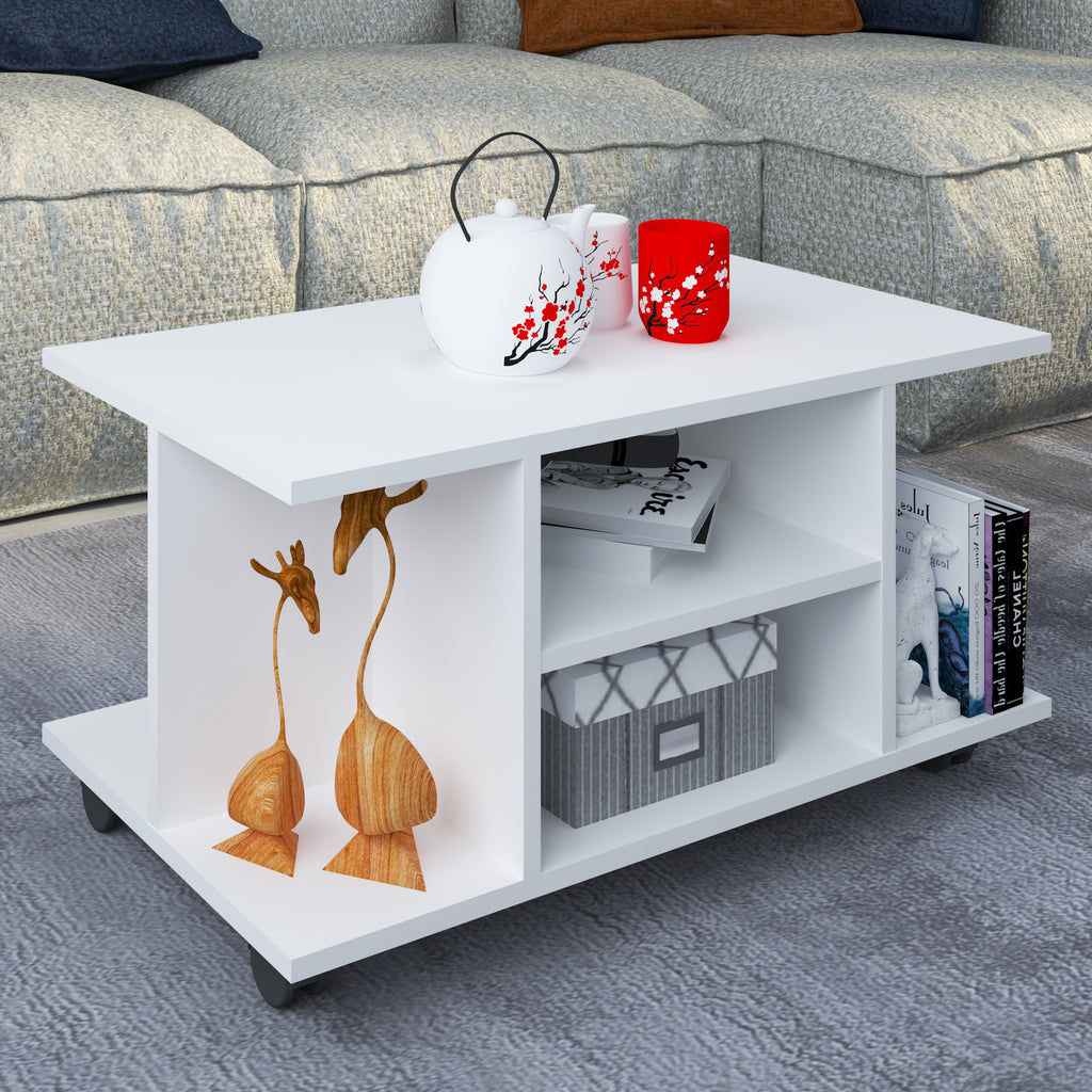 Sohvapöytä Findula, valkoinen