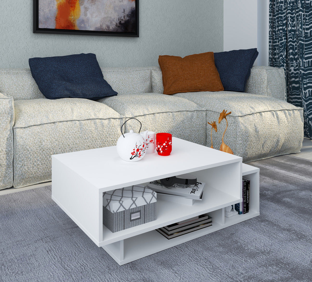 Runila soffbord, vitt