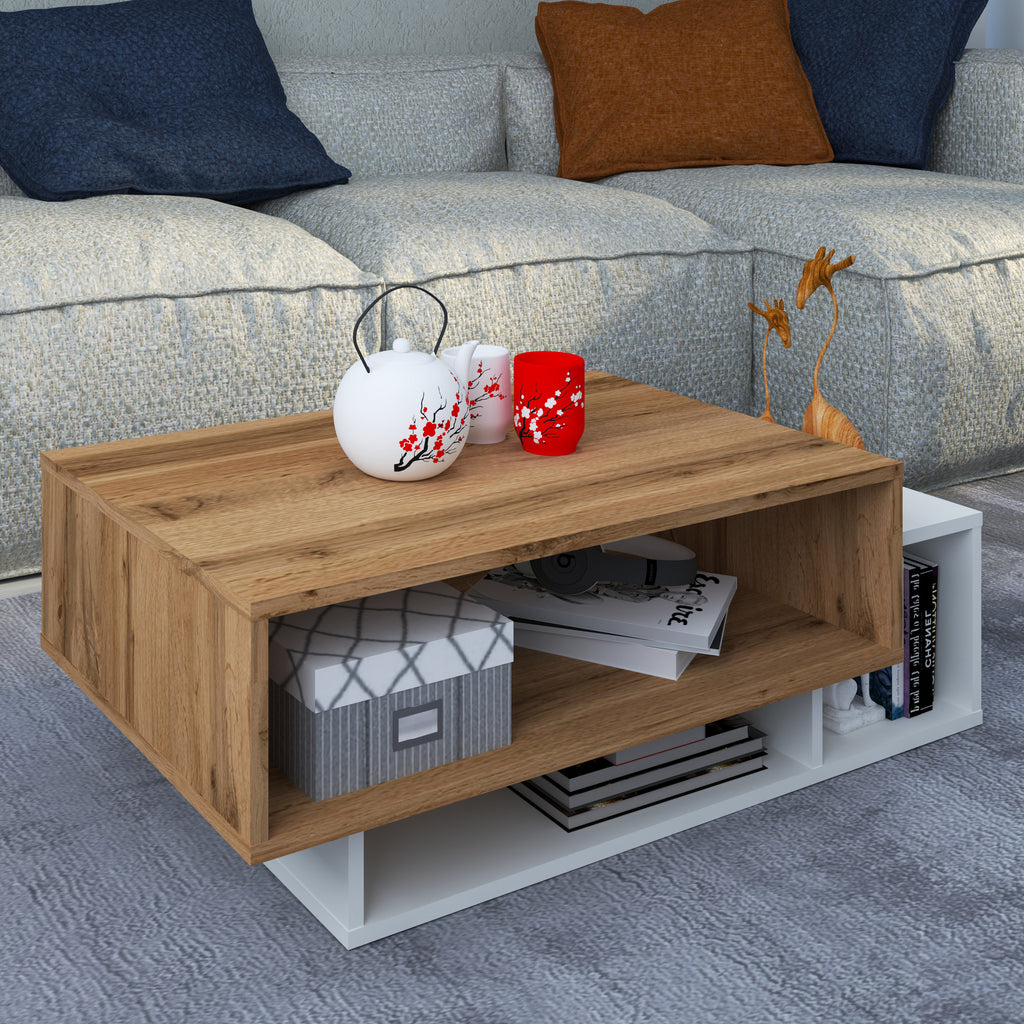 Sohvapöytä Runila, puu / valkoinen