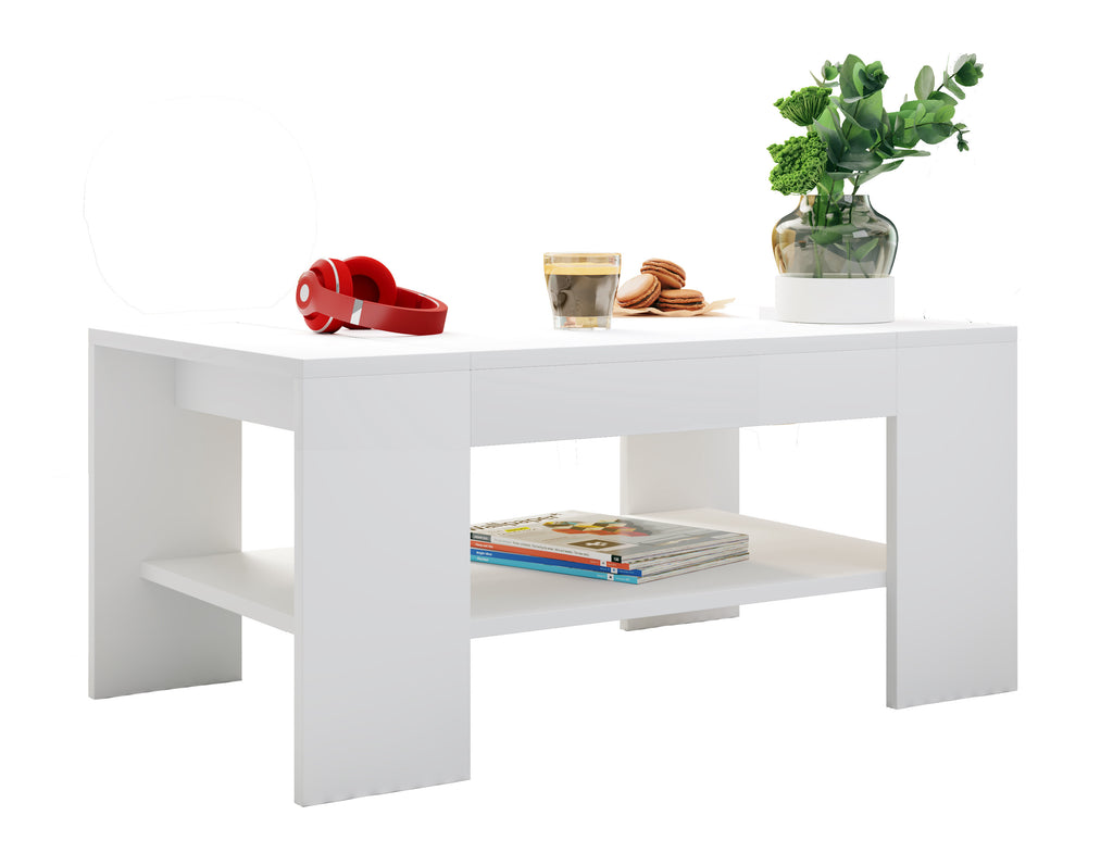 Sohvapöytä Bonza, valkoinen