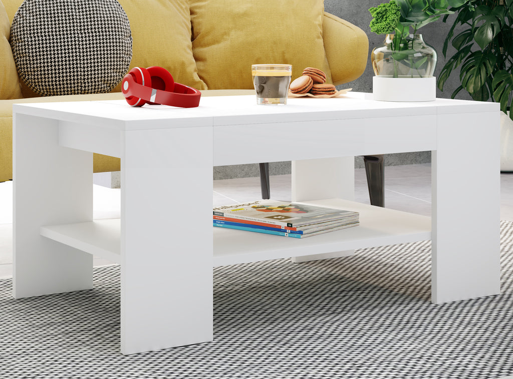 Sohvapöytä Bonza, valkoinen