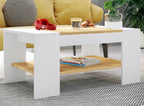 Sohvapöytä Bonza, valkoinen / puu