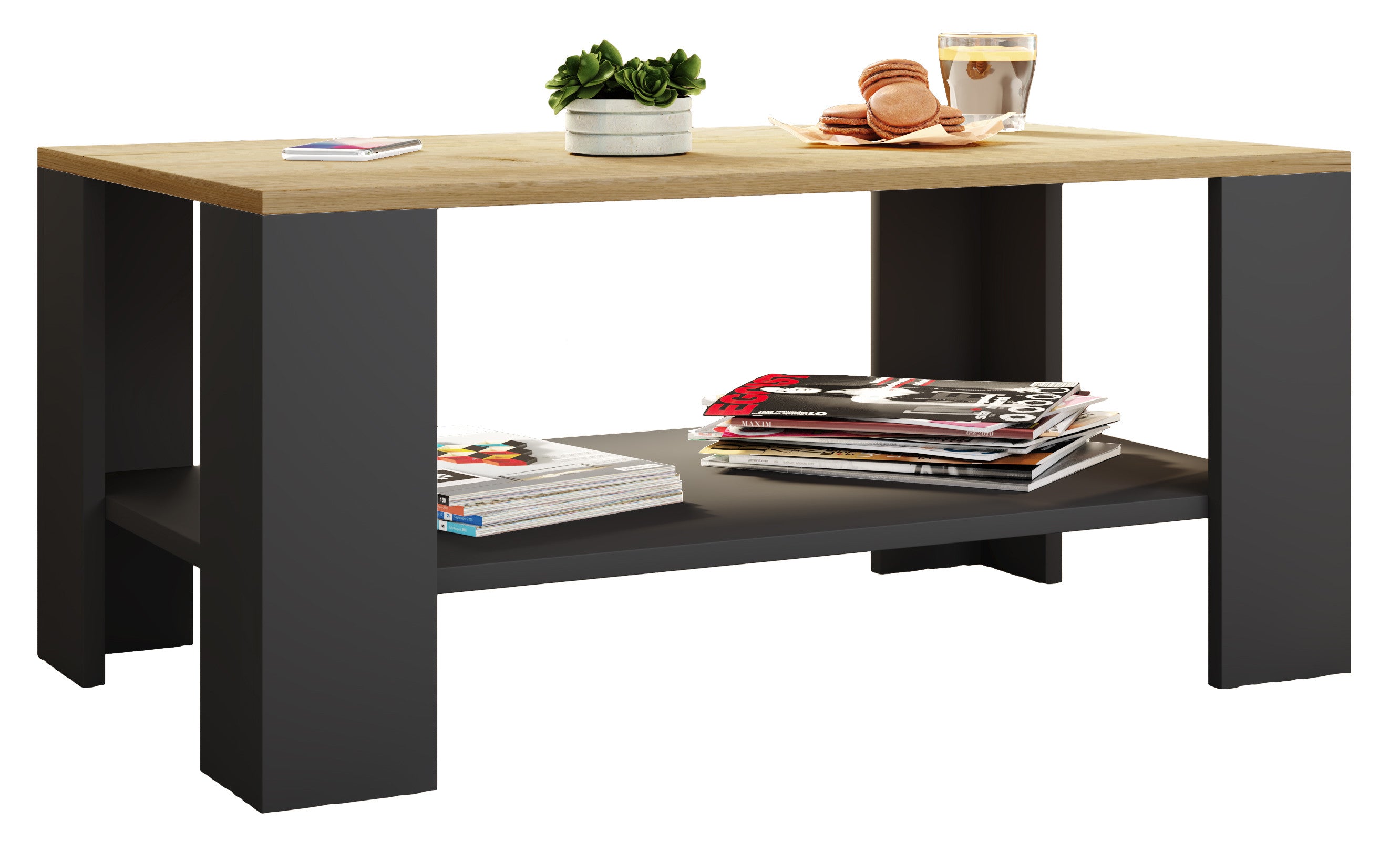 Sohvapöytä Dalus, puu / musta