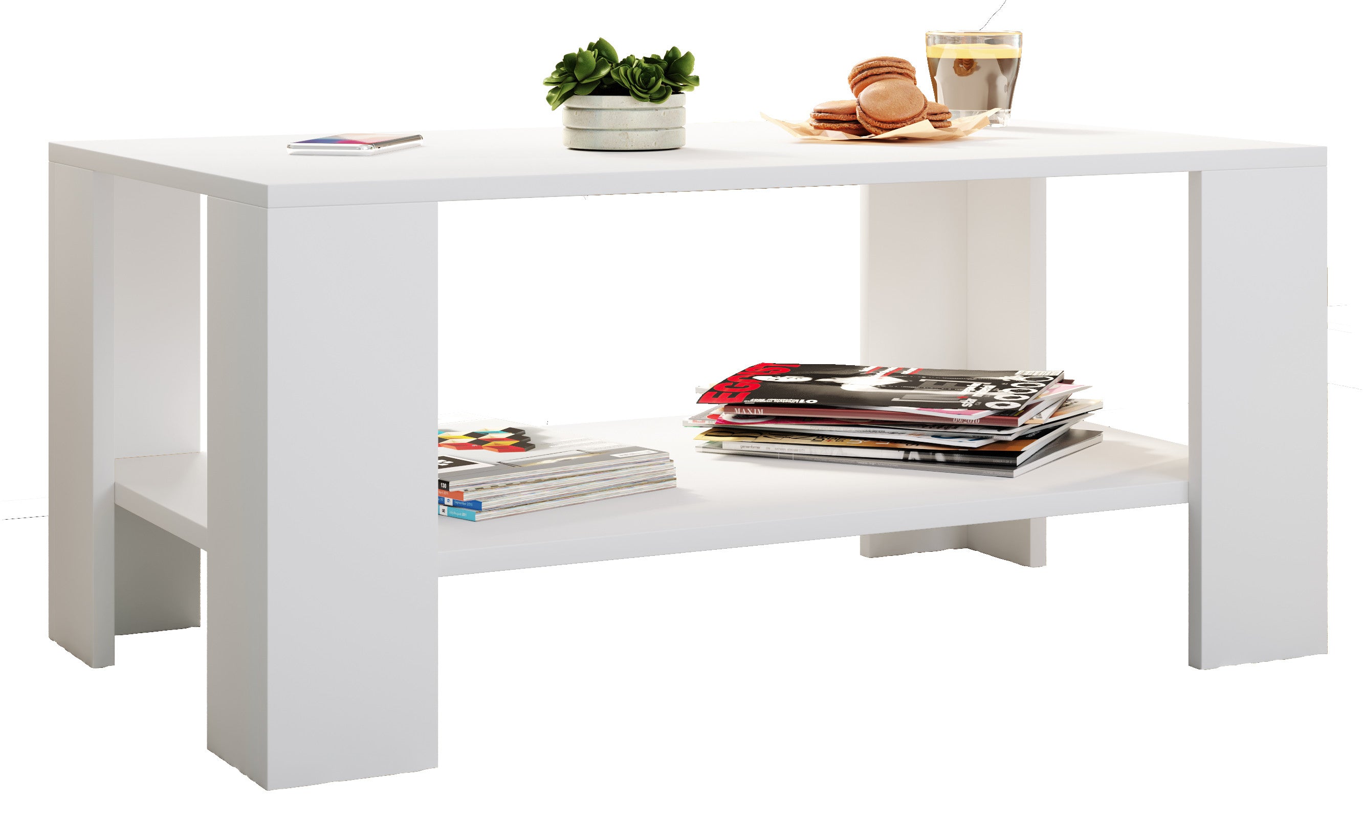 Sohvapöytä Dalus, valkoinen