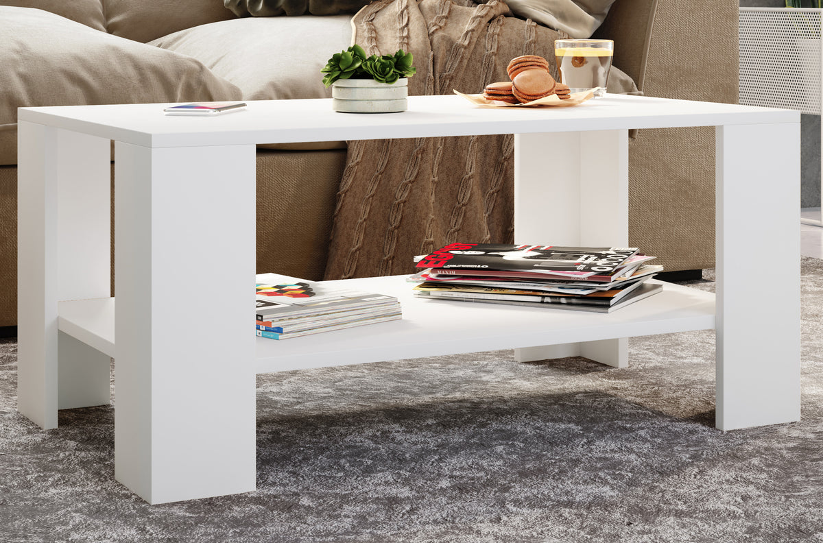 Dalus soffbord, vitt