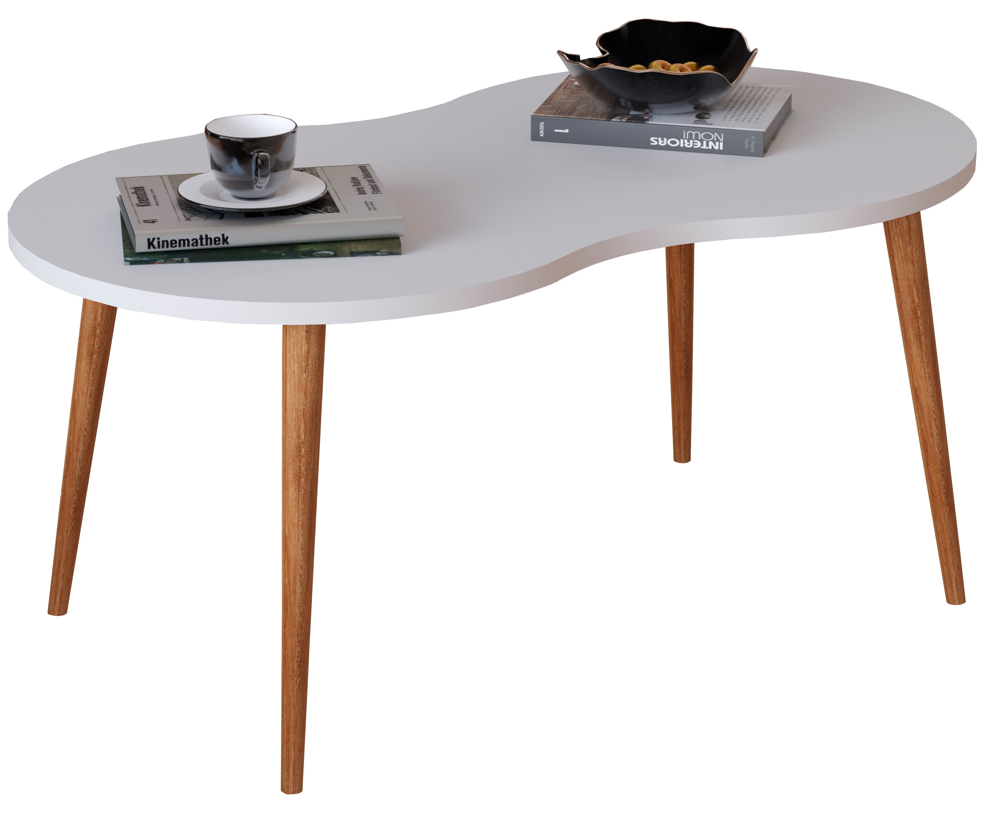 Sohvapöytä Barilo, valkoinen / puu