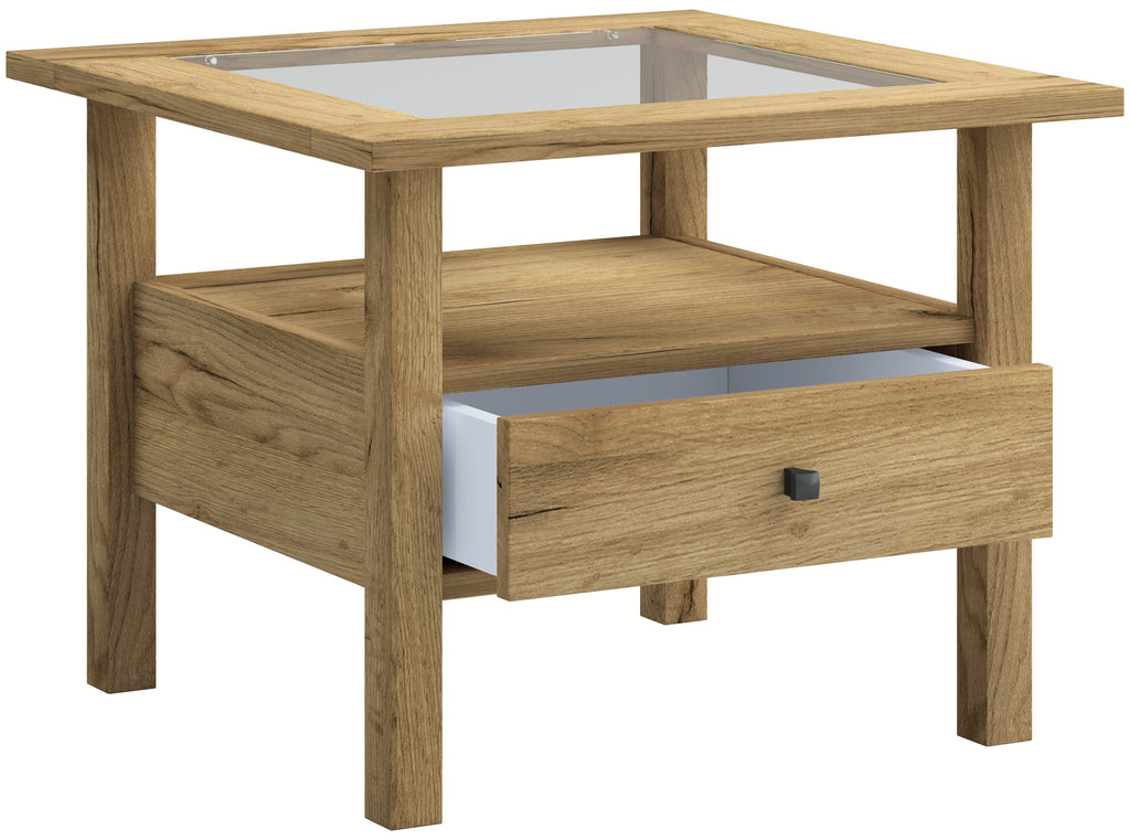 Sohvapöytä Lasilevyllä Lingis M, puu