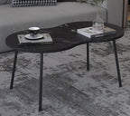 Sohvapöytä Mirola Marmorikuosilla, musta