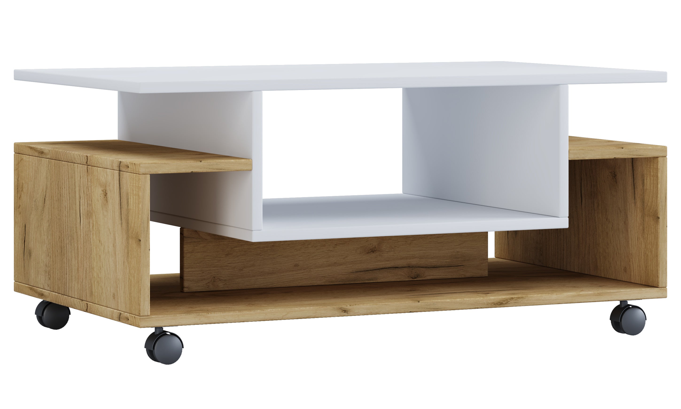 Sohvapöytä Nilda, valkoinen / puu