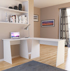 Kulmatyöpöytä Masola, valkoinen