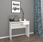 Tietokonepöytä "Arusa L", valkoinen