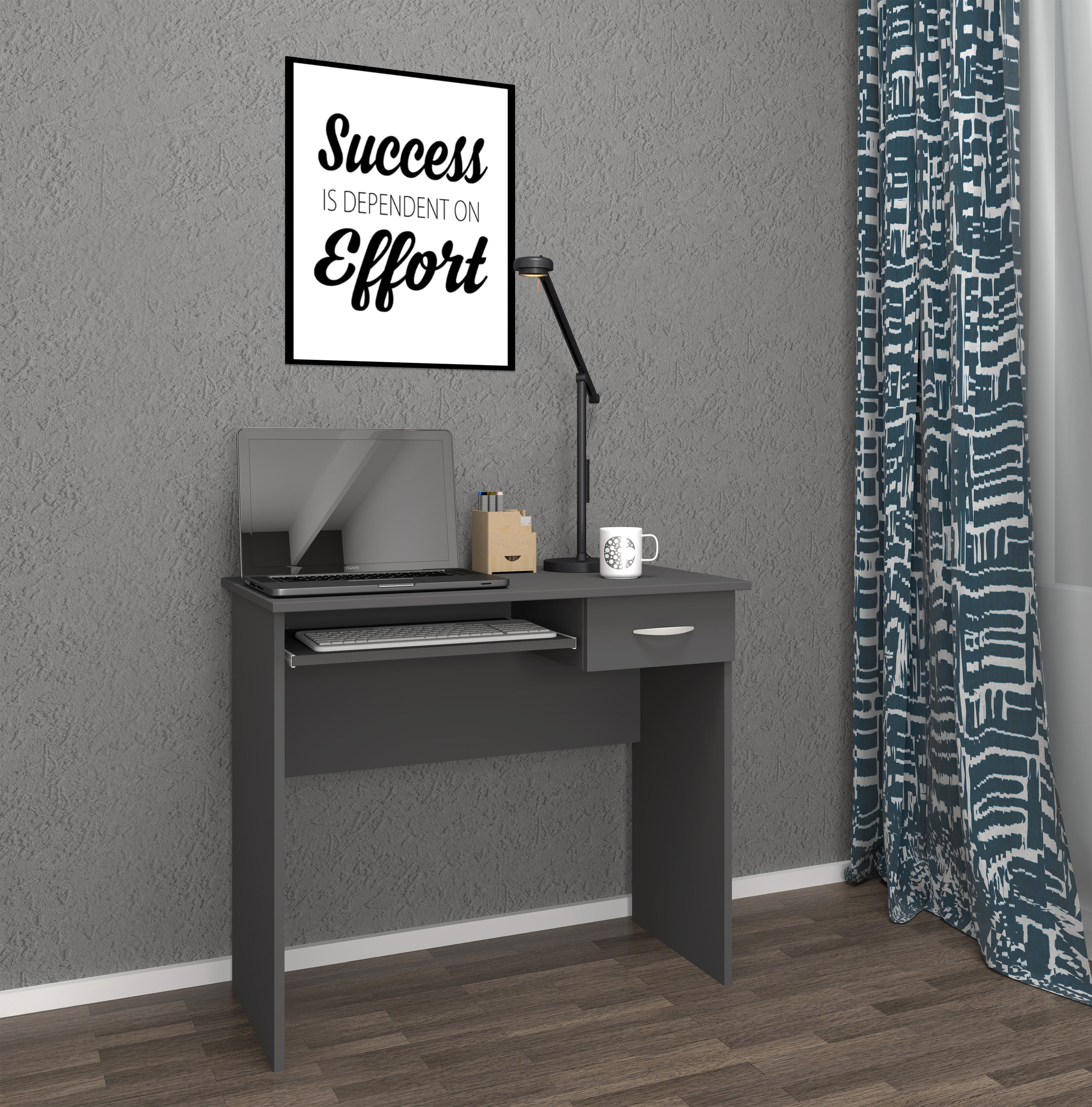 Tietokonepöytä "Arusa L", musta