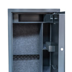 POHJOLAN URHEILUTARVIKE Asekaappi 7+3 Aseelle EN 14450, 159x60x50cm, Harmaa