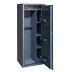 POHJOLAN URHEILUTARVIKE Asekaappi 7+3 Aseelle EN 14450, 159x60x50cm, Harmaa