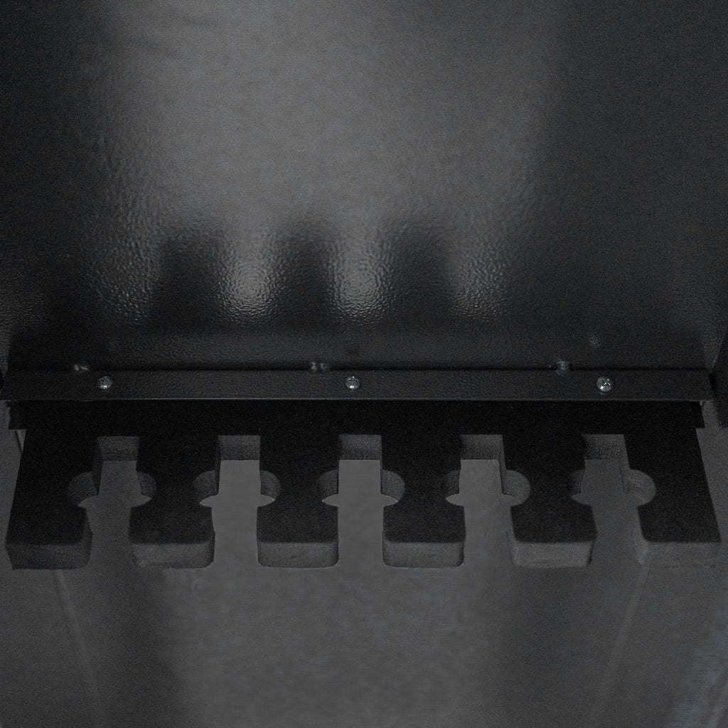 POHJOLAN URHEILUTARVIKE Asekaappi 5 Aseelle 145x35x25cm, Musta