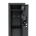 POHJOLAN URHEILUTARVIKE Asekaappi 5 Aseelle 145x35x25cm, Musta