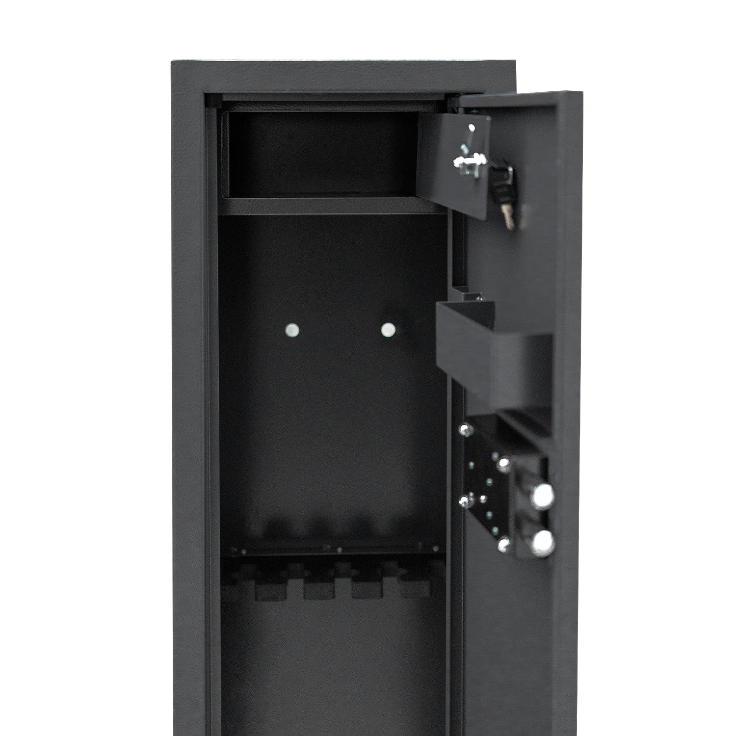 POHJOLAN URHEILUTARVIKE Asekaappi 5 Aseelle 145x35x25cm, Musta