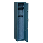 POHJOLAN URHEILUTARVIKE Asekaappi 5 Aseelle, hylly kiskoilla, EN 14450, 146x35x35cm, Harmaa