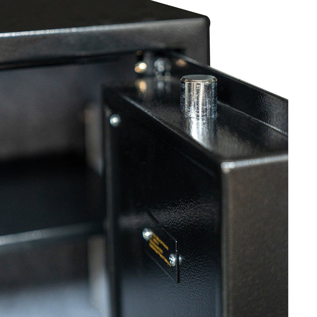 POHJOLAN URHEILUTARVIKE Asekaappi 5 Aseelle, hylly kiskoilla, EN 14450, 146x35x35cm, Musta